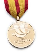 A 2018 Supercopa de Espana winner's medal, of circular form with Supercopa de Espana and Temp.