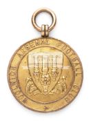 Woolwich Arsenal medal awarded to goalkeeper Jimmy Ashcroft to commemorate the club's promotion to