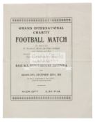 First World War period football programme England & Wales v Scotland & Ireland Grand International