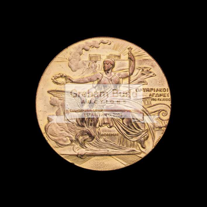 Two Athens 1906 Intercalated Olympic Games participation medals, the first in bronze, - Image 4 of 4