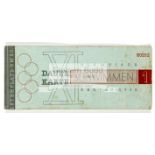 Berlin 1936 Olympic Games book of six tickets for the swimming competitions