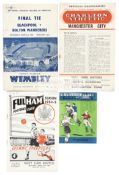 A collection of over 300 football programmes, including F.A.