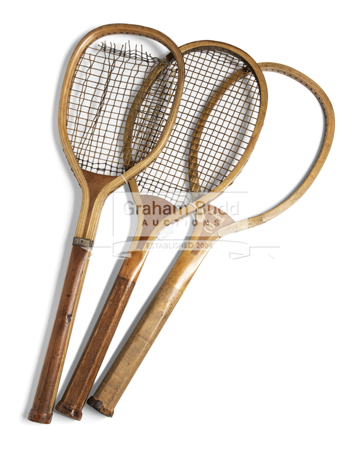 A Slazenger Doherty tennis racquet, by Williams & Co, circa 1910, unstrung,