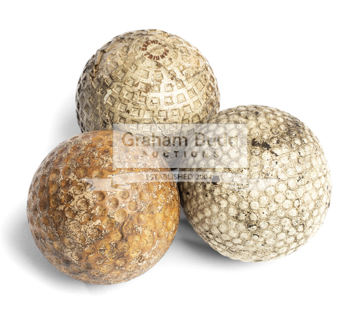 County Chemical Company "Chemico Triumph" rubber core bramble pattern golf ball circa 1914,