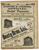 Liverpool v Everton programme for the Liverpool Senior Cup Final played at Anfield 18th April 1910