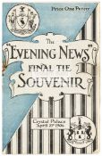 Scarce souvenir programme for the Everton v Newcastle United F.A.