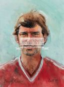 Terry Venables privately commissioned group of eight oil paintings by the artist Ashley Luff who