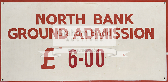 Original Arsenal FC Highbury North Bank signage, - Image 2 of 2