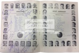 1966 World Cup Final programme signed by the England squad,