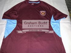 West Ham United: Manuel Pellegrini (Manager) signed training shirt and Mark Noble (Captain) signed