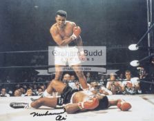 Muhammad Ali signed "Phantom Punch" photograph, the 8 x 10 in.