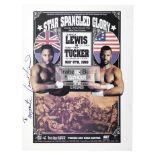 Rare onsite programme for the Lennox Lewis v Tony Tucker Heavyweight Title Fight in Las Vegas 8th