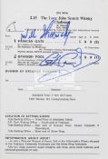 Willie Shoemaker & Lester Piggott signed racecard for their match race at Ascot 24th September 1982