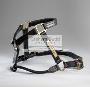 A leather halter worn by 2003 Kentucky Derby and Preakness Stakes winner "Funny Cide" in his