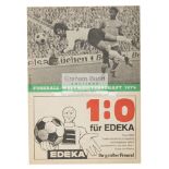 The rarest programme from the 1974 World Cup West Germany v East Germany played in Hamburg,
