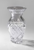 A Chris Hughton Testimonial Match Waterford crystal vase,