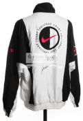 Andre Agassi and John McEnroe double-signed Nike Air Challenge Court windbreaker jacket 1990s,