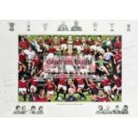 "Legends of Old Trafford" limited edition Manchester United print,