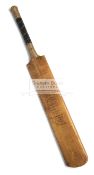 A cricket bat signed by the 1948 Australian 'Invincible's' Cricket Team,