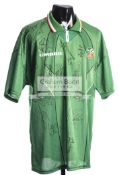 Team-signed Republic of Ireland jersey from the Maurice Setters Collection, Umbro,