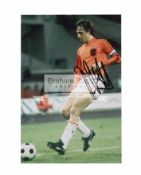 Johan Cruyff and Eusebio signed photographs,