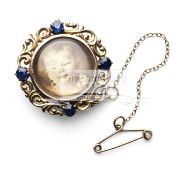 Gold & sapphire brooch gifted by the jockey Kempton Cannon to his sister Margaret and