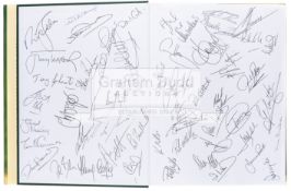 A 1999 European Tour Year Book signed by golfers that played in the 1999 Benson & Hedges Celebrity