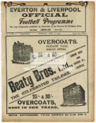 Liverpool v Queen's Park programme for the friendly match 3rd January 1910,