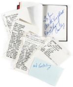 A fine autograph album containing the signatures of 94 Wimbledon tennis champions, singles,