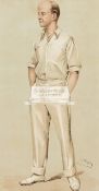 A collection of 14 Vanity Fair prints of cricketers and others sportsmen, including racing, golf,