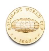 A 18ct gold Rothmans World Cup XI 1967 Champions Medallion Presented to the Winners At Lord's,
