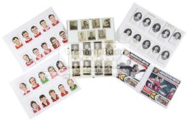 A Manchester United Collectors Card collection, including some early cigarette cards,