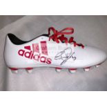 A trio of football boots signed by Liverpool FC footballers, Georginio Wijnaldum signed Adidas boot,