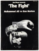 Official programme for the Muhammad Ali v Ken Norton World Heavyweight Championship fight in San
