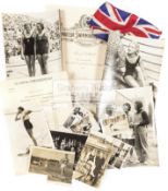 Jean Gilbert autographed photographs and memorabilia relating to the 1936 Berlin Olympics,