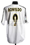 Cristiano Ronaldo signed Real Madrid replica jersey,