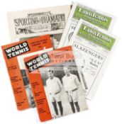A collection of Tennis Magazines & Books, comprising Pastime The Lawn Tennis Journals for July 1889,