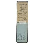 Small 1920s autograph album including the Cardiff City 1927 Cup winning team,