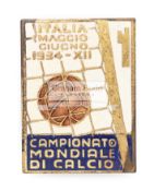 1934 World Cup badge, gilt & enamel,