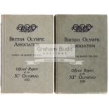 British Olympic Association Official Reports for the Los Angeles 1932 and Berlin 1936 Olympic Games,