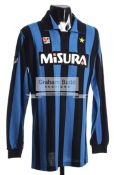 Andrea Mandorlini: blue & black striped FC Inter No.