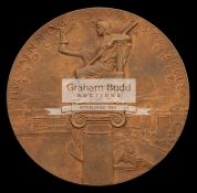 The rarer bronze version of the Stockholm 1912 Olympic Games participation medal issued to
