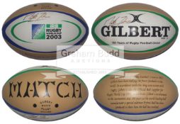 Martin Johnson signed limited edition Size 5 Gilbert Rugby Ball,