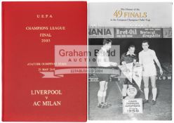 Hardback edition of the Liverpool v AC Milan 2005 UEFA Champions League Final programme played in