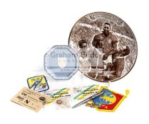 A 1958 World Cup Final commemorative ceramic plate, produced by the Swedish F.A.