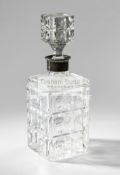 A Herren Doppel Mens Doubles crystal decanter awarded to Fred Perry in 1953,