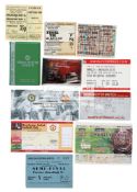 An extensive collection of Manchester United match tickets for matches at Old Trafford and away