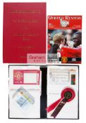 Manchester United 1998-99 Treble Season programmes, tickets and memorabilia collection,