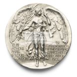 London 1908 Olympic Games participation medal, pewter version, designed by Bertham Mackennal,