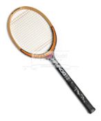 Bjorn Borg signed Donnay tennis racquet, signed in silver marker pen to hand grip, 69 cm.